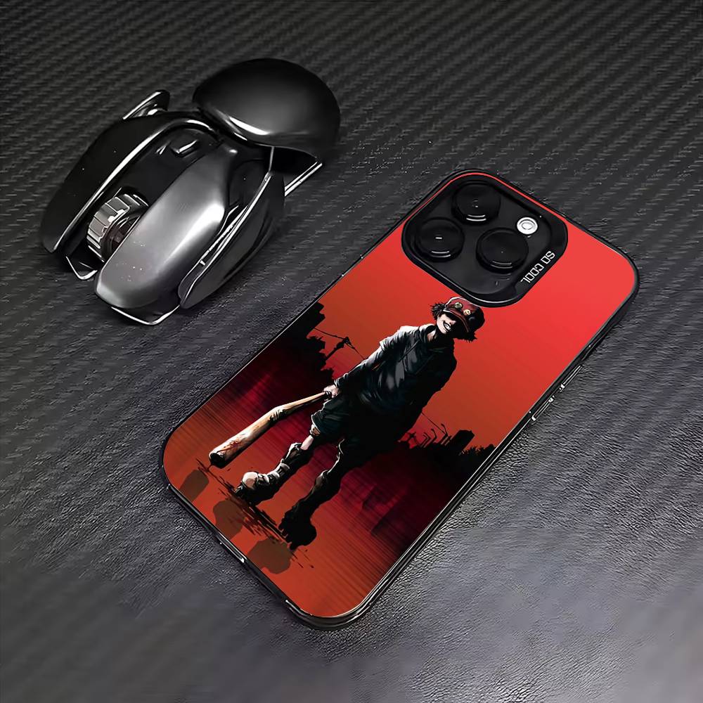 

Anime P-Paranoia Agent Phone Case For iPhone17,16,15,14,13,12,11 Plus,Pro Max Colored Silver Plated Inside Cover iPhone12PRO