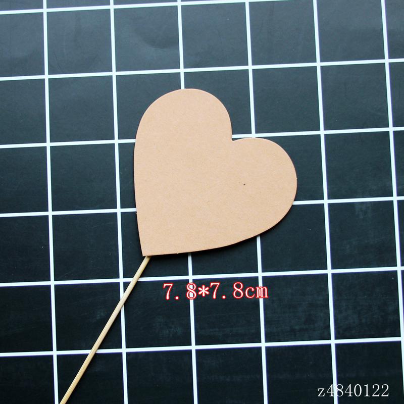 Kraft Paper Happy Birthday Cake Topper - Handwritten Decoration Insert