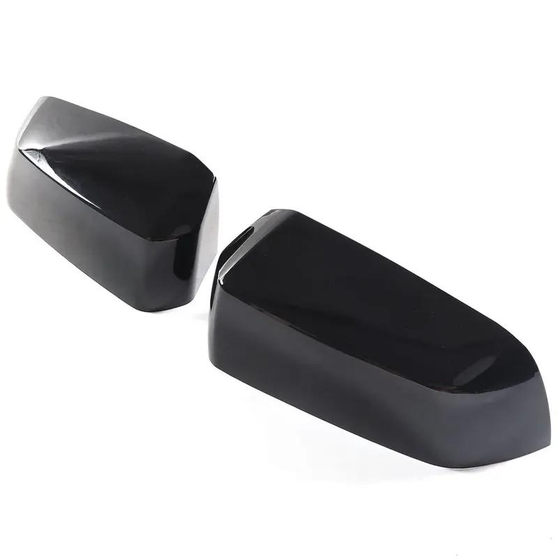 For Ford Ranger 2024 Car Sticker Rearview Side Mirror Cover Wing Cap Exterior Door Rear View Case Trim Carbon Fiber Look