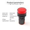 1 Stück AD16-22 22mm 12V 24V 110V 220V 380V Einbaumontage LED Betriebsanzeige Kontrollleuchte Lampe Rot Blau Weiß Grün Gelb
