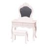 Doll Mansion Furniture Set Miniature Dressing Table Bunk Bed Bedside Table Dolls Bedroom Accessories for Kids Pretend Play