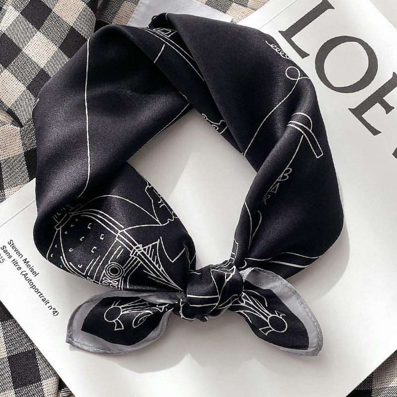 1116 New Autumn and Winter Mulberry Silk Warm Scarf Women's Dual-Use Decorative Scarf Silk Silk Scarf Shawl