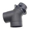 60mm/75mm Y Branch T Piece Air Vent Ducting Outlet Connector For Webasto Air Diesel Parking Heater Exhaust w/Regulating Valve