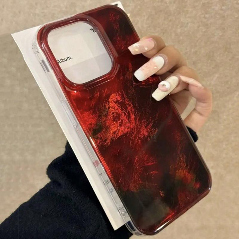 Amber Gradient Aesthetic Phone Case For iPhone 17 16 15 Pro Max 14 13 12 11 XS X XR 7 8 Plus 16E 17 Air Transparent Bumper Cover