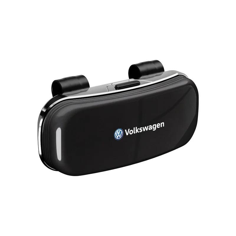 Car Glasses Box Shockproof Protective Sunglasses Storage Shell For VW GTI Polo Golf Passat Tiguan Arteon Touareg CC Taigo Caddy Zl0