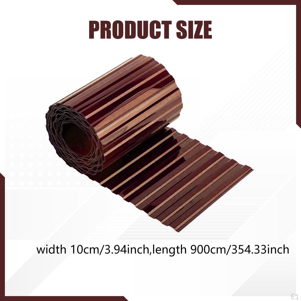 Corrugated Garden Edging Long Strips Decorative Flexible Yard Border Landscape for