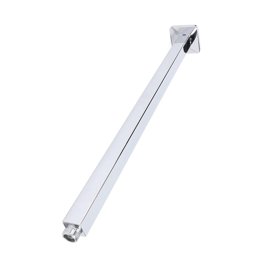 Ceiling Shower Arm Multifunctional Stainless Steel Square Rain Shower Head Straight Arm