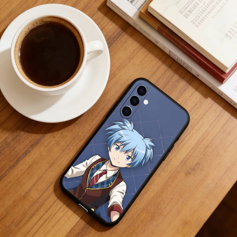 Anime A-Assassination Classroom-m Phone Case For Samsung Galaxy A73,A72,A71,A70,A53,A52,A51,Soft Silicone Black Cover