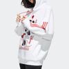 Adidas Neo X Disney CNY Series Minnie Print Hoodie Women Tops White GE7780
