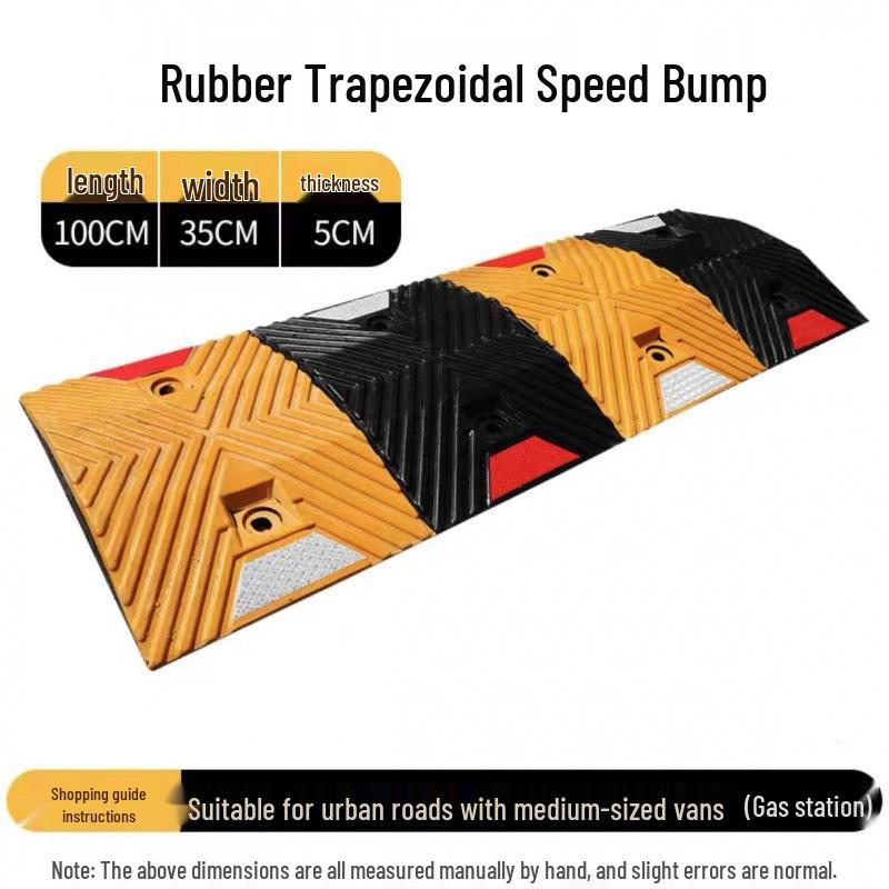 Rubber Speed Bump Cast Iron Ramp Plate
