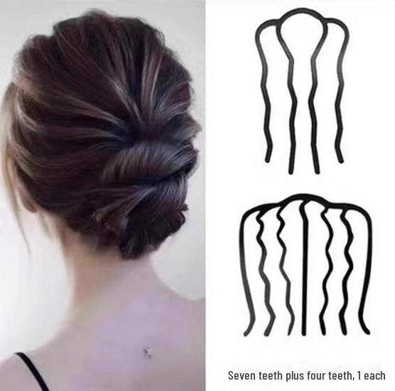 "Hair Tools Braiding Set: Ball Head Hairpin & Seven-Tooth Comb for Women"