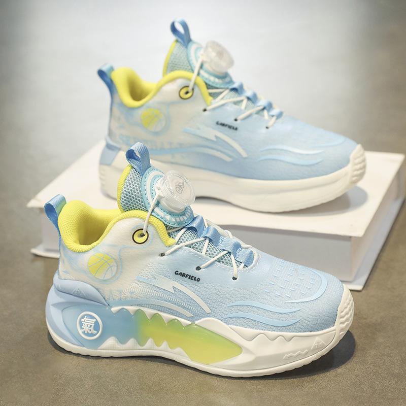 Children's shoes Boys' basketball shoes 2025 new spring and summer running shoes Middle school children and primary school students mesh sports shoes