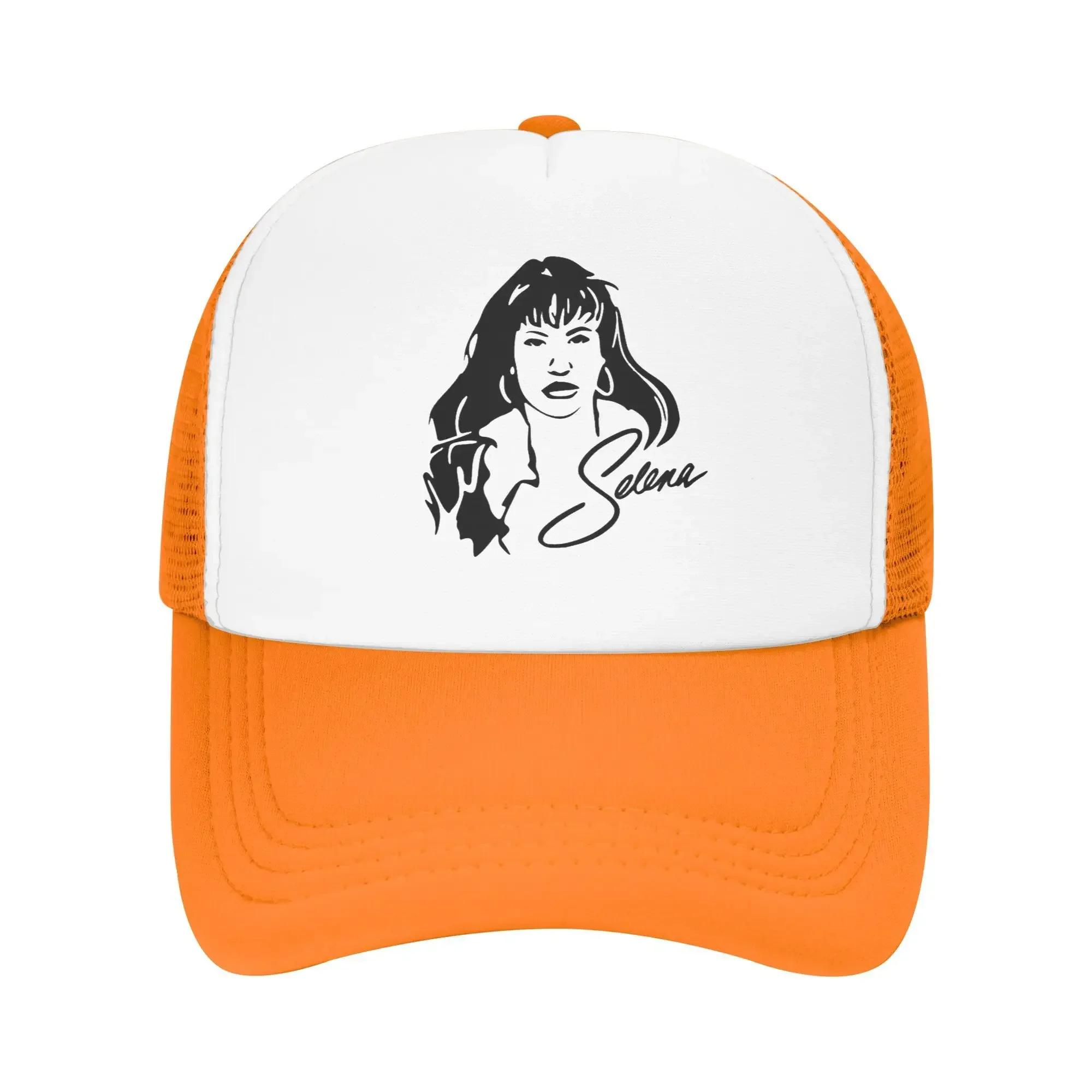 Черный набросок Селены Кинтанилья Мисс Очарование Селена Бассейн Вечеринка Сетчатые Бейсболки Для Мужчин Высококачественная Мужская Кепка Папы Хип-хоп Кепка One Size