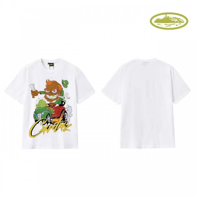 CORT Alcatraz Basic Short Sleeve T-Shirt Phantom Letter Print Couple Streetwear Teens