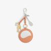 Lacoste L Charm Mirror Keyring   N16 Orange