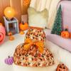 Pet Pumpkin Frock Bat Print Dress Dog Costume Apparel Halloween Dog Clothes Festival Cosplay Puppy Clothes Funny Pumpkin Spider
