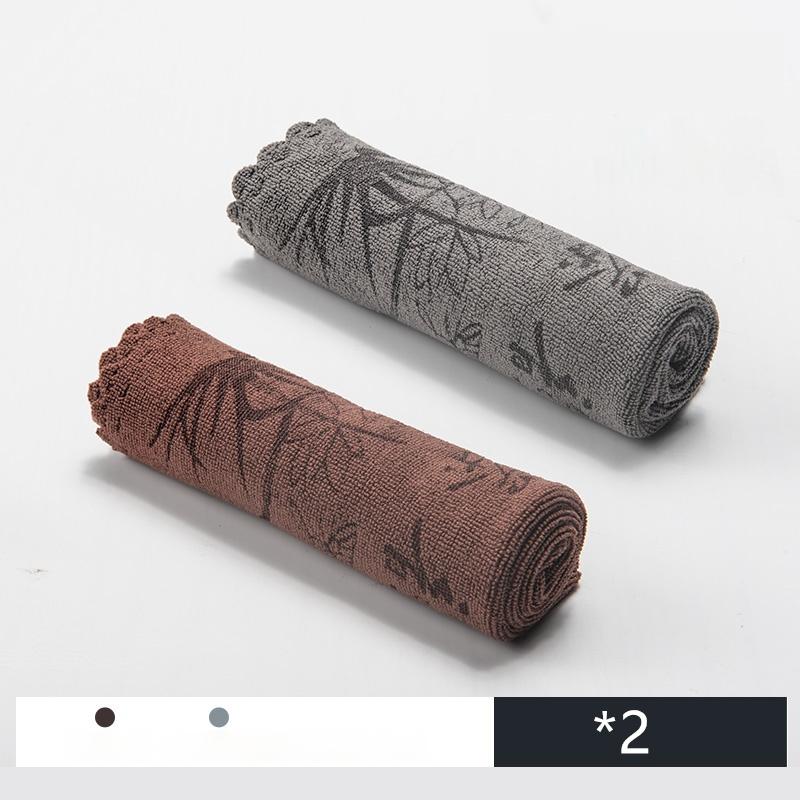 GIANXI Tea Towel Thickened Absorbent Cleaning Cloth Seamless Tea Set Mat Super Soft Absorbent Tea Towel Cotton