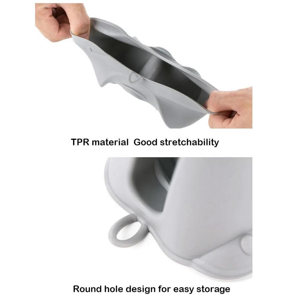 1 ks Roztomilý Žáruvzdorný Kreslený Hroch Tlustý Silikonový Klip na Ruku Trouba Mikrovlnná Trouba Speciální Rukavice Proti Opaření