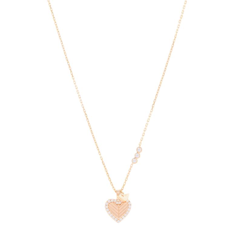 Emporio Armani Heart Design Sterling Silver Necklace Women necklace Rose-Gold EG3625221_NLP_NLC F,Rose Gold