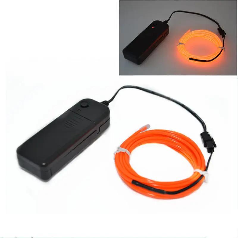 DIY 1/3/5M EL Wire Neon Light Car Interior LED Ambient Light Strip Dance Party Neon Flexible Cable Luminous Decorative Lamp