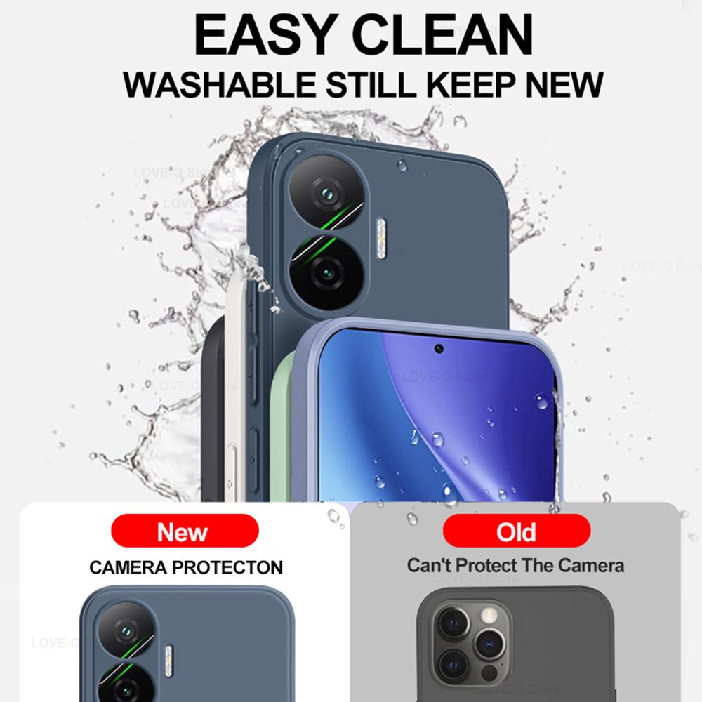 Custodia Poco F7 F 7 Pocof7 in Silicone Liquido Protezione Lente Fotocamera Custodia per Telefono Per Xiaomi Poco F7 Poco F 7 Pocof7 Cover Posteriore Morbida in TPU
