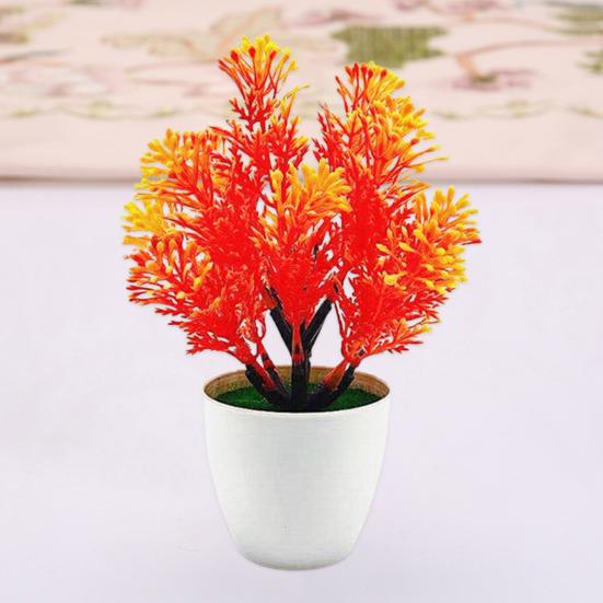 Artificial Potted Plant Full of Vitality Realistic Exquisite Fake Flowers Table Potted