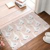 Modern Swan Pattern Doormat Welcome Mat for Hallway Entrance Rug Indoor Outdoor Home Decor Accent Mat 40x60cm