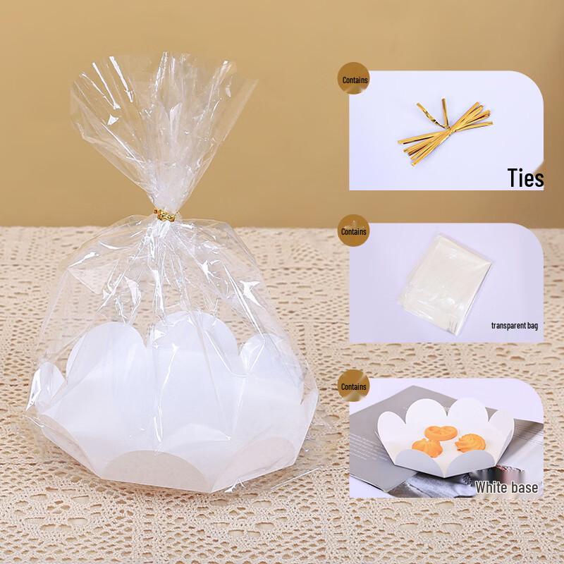 Transparente Chiffon-Verpackungsbeutel für Kuchen & Brot