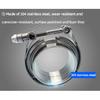 304 Stainless Steel Quick Release Standard V Band Clamp 1.5-6 Inches Male Female Flange V Clamp Kits Turbo Exhaust Pipe