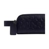 Coach Travel Kit 21 Zipper Closure Allover Embossed Pebble Leather Wallet Women wallet Black CQ182-DWP