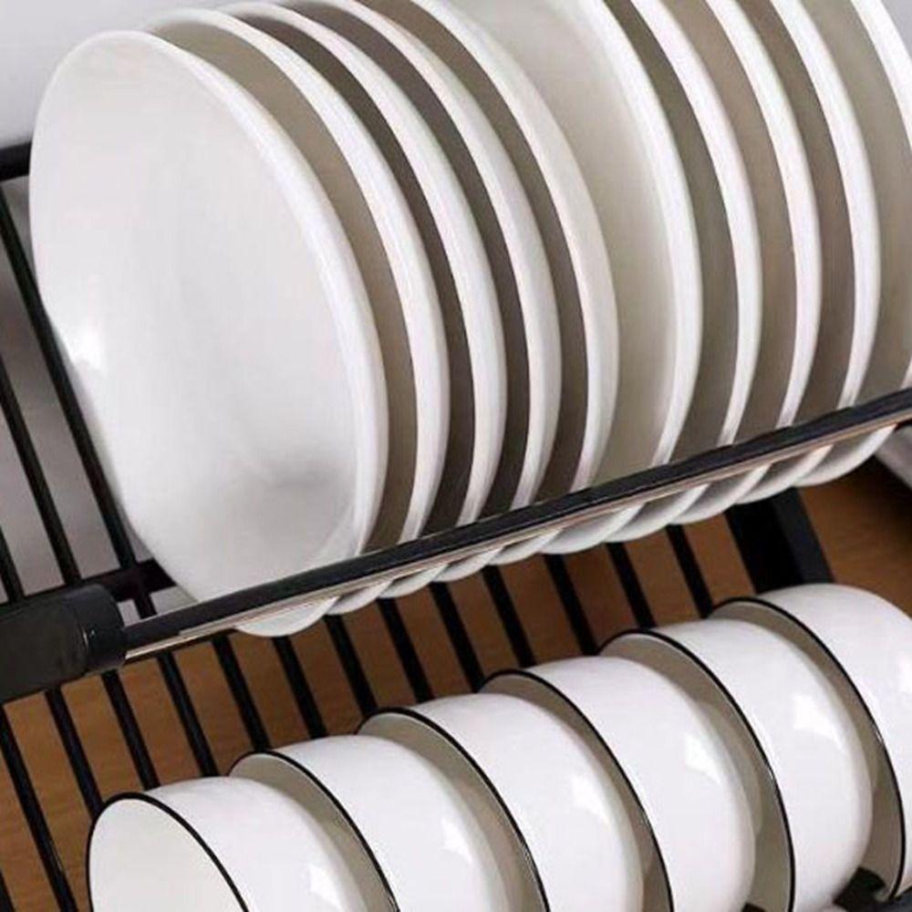 X-Type Foldable Drain Rack Large Capacity Dish Drying Rack Folding Bowl Draining Stand  Kitchen