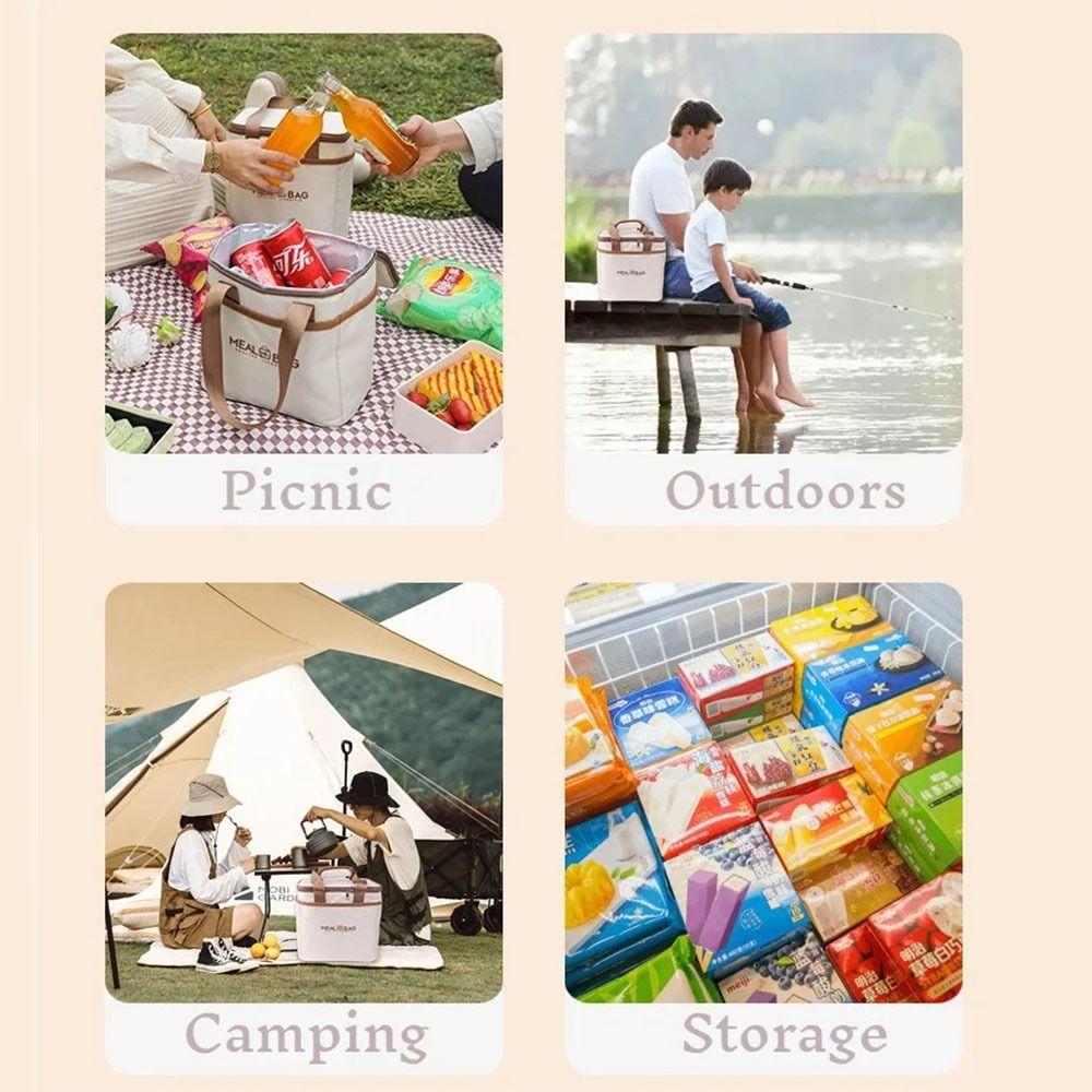 Large Capacity Insulated Lunch Bag Waterproof Camping Picnic Bag Cooler Bag Camping