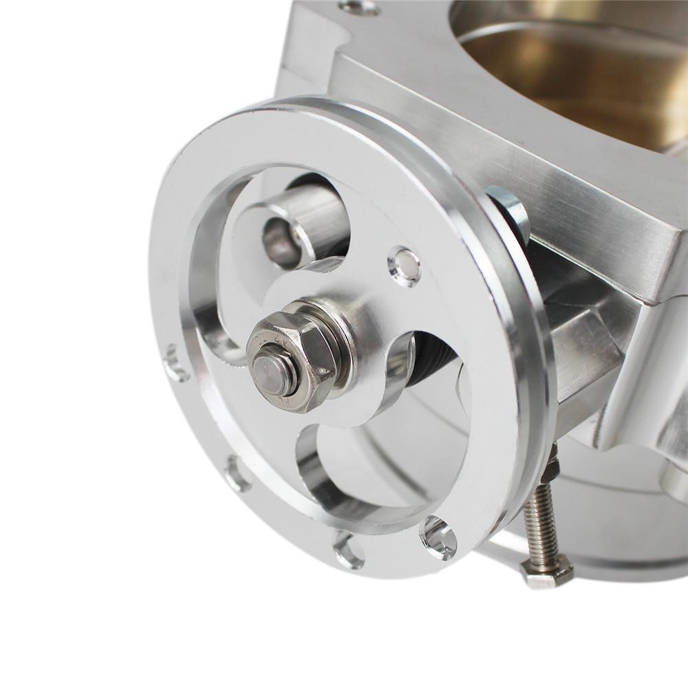 Auto 90mm Rückwärts-Drosselklappe mit TPS-Sensor für Toyota Supra 1JZ / 2JZ Silbernes Automobil-Drosselklappenkörper, 1 Jahr Garantie