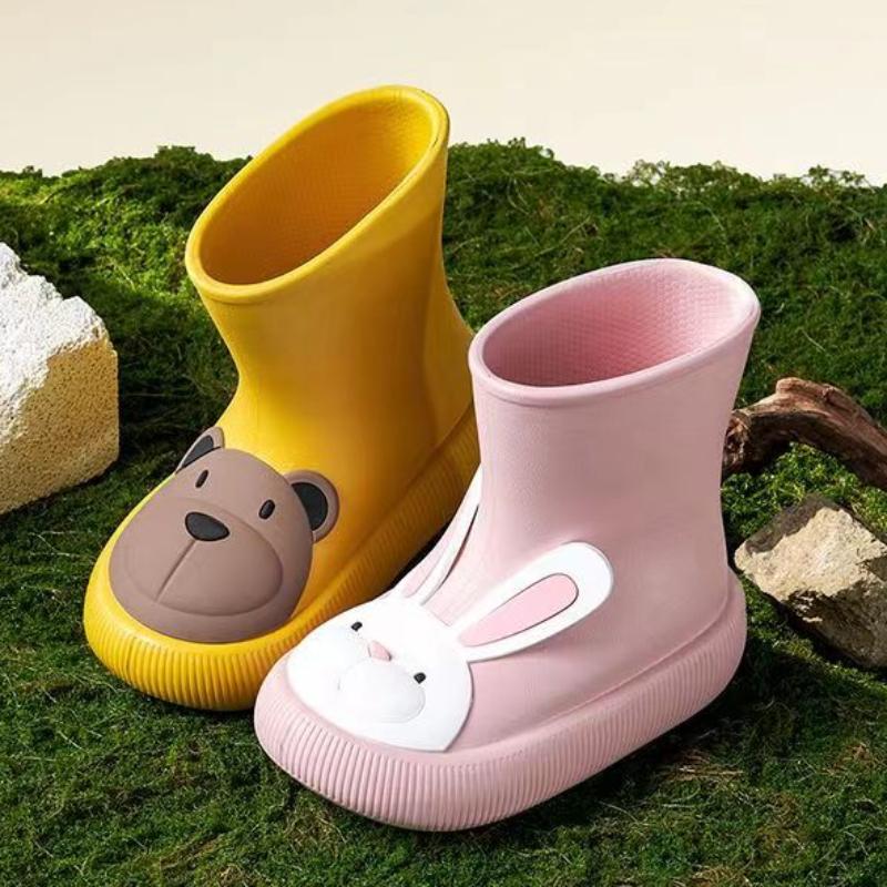 أحذية المطر للأطفال الأولاد والبنات أحذية مطاطية للأطفال أحذية المطر للفصول الأربعة أحذية مائية للأطفال