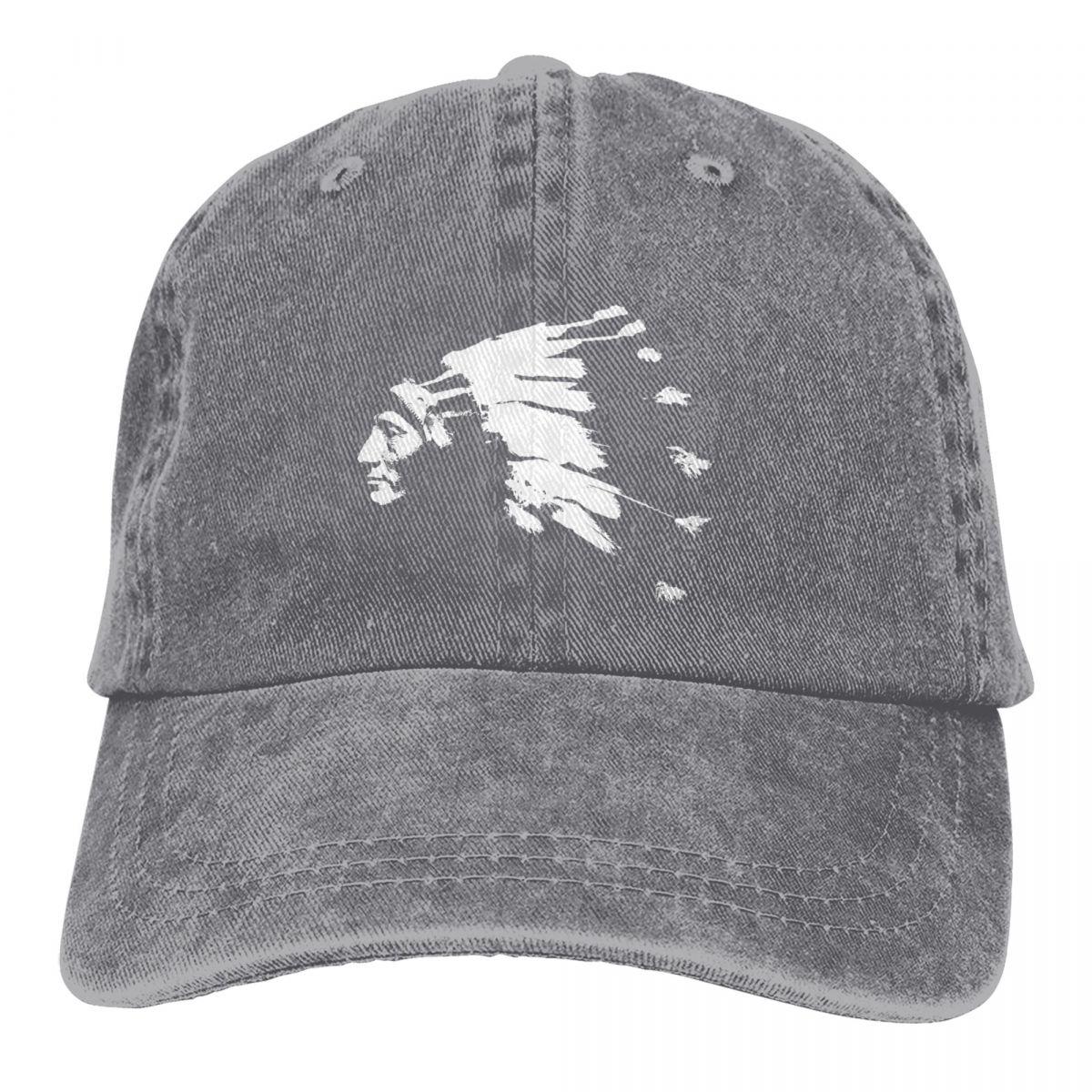 

Washed Unisex s Baseball Cap Whirling Horse Sioux Indian Chief Trucker Snapback Caps Dad Hat Native American Golf Hats One Size