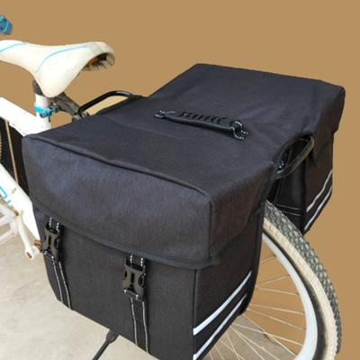 Bike Rear Rack Bag 25L Large Capacity Reflective Hard Shell Cycling Road