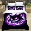 Cartoon Gengar Print Bedding Set Duvet Cover Comforter Bed Youth Kids Girl Boys Luxury Birthday Gift