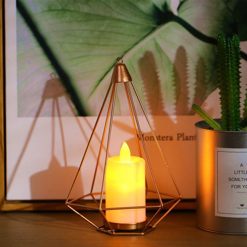 Kerzenlampe Schmiedeeisen Mädchen Herz Geständnis Geschenk Freundinnen Schlafzimmer Dekoration Batterie Lampe