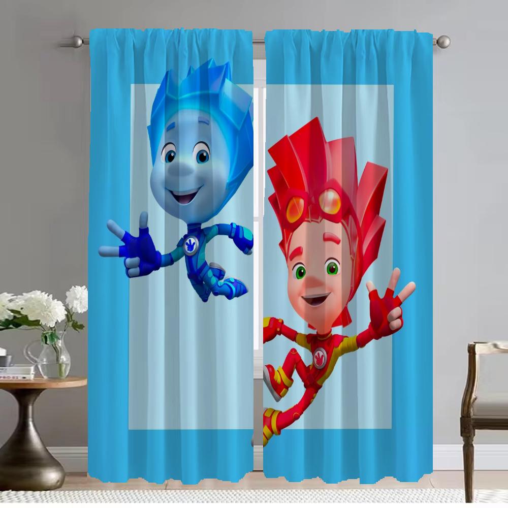 

Тюль Fixies для спальни, шторы для гостиной, шторы от комаров, 2 шт., шторы для украшения Хэллоуина, камера W50xH70cmx2pcs-CL