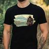 Men's T-Shirt Samurai Pixel Art Motif Cotton Size XS To 5XL