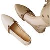 Almond Toe Colorblock Backless Loafers: 3cm French Sheepskin Low Heel Leather Shoes for Women 2025