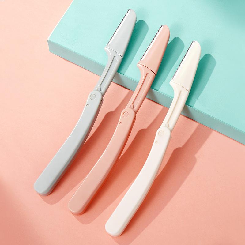 1/3/4Pcs Eyebrow Trimmer Scissor for Face Eyebrow Shaper Shaver Facial Epilators Pocketknife Eyebrow Profiler Hair Remover