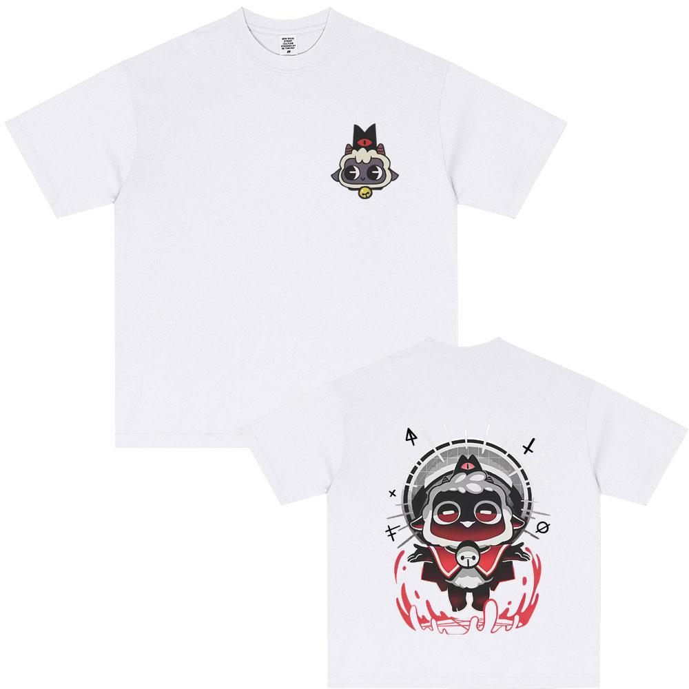 Limited Game Cult of The Lamb Graphic Tshirt Unisex Women Casual Soft Cotton Oversized T Shirts Cosplay Player Merch Tshirt Tops