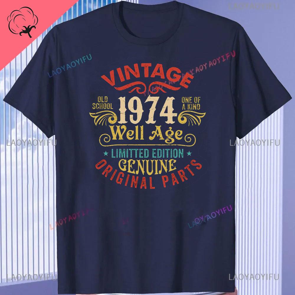 Born in Vintage 1974 Limited Edition Cassette T Shirt  51th Birthday Gifts  Years Old Vintage 1974 High Quality TShirt Tops