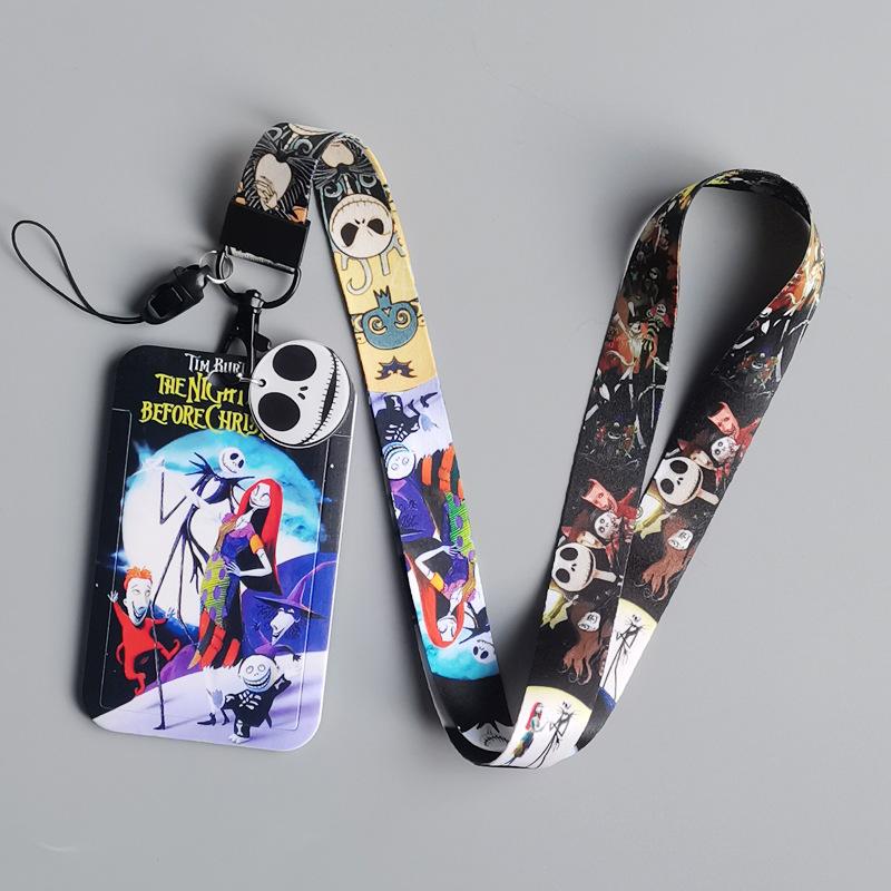 New The Nightmare Before Christmas Lanyard For Key ID Credit Card Cover Pass Mobile Neck Straps Badge Holder Accessories