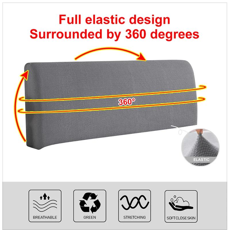Funda para cabecero Cubiertas para cabecero de cama Cubierta de cama elástica engrosada Protección trasera Cubierta antipolvo para habitación de hotel en casa