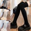 Solid Color Over The Knee Long Tube Boot Socks for Women Winter Thicken Ribbed Knit Tall Thigh High Stockings Leg Warmer