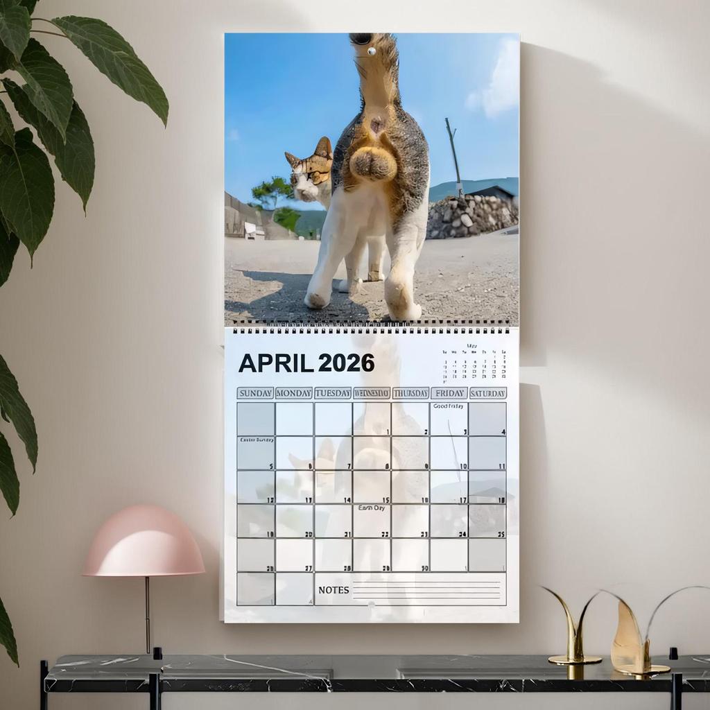 2026 Cat Theme Wall Calendar 2026 Monthly Planner Organizer Scheduling Tool Wall Calendar Home Office School Wall Calendar