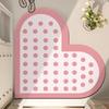 Ruhan Diatomaceous Earth Heart-Shaped Bathroom Mat