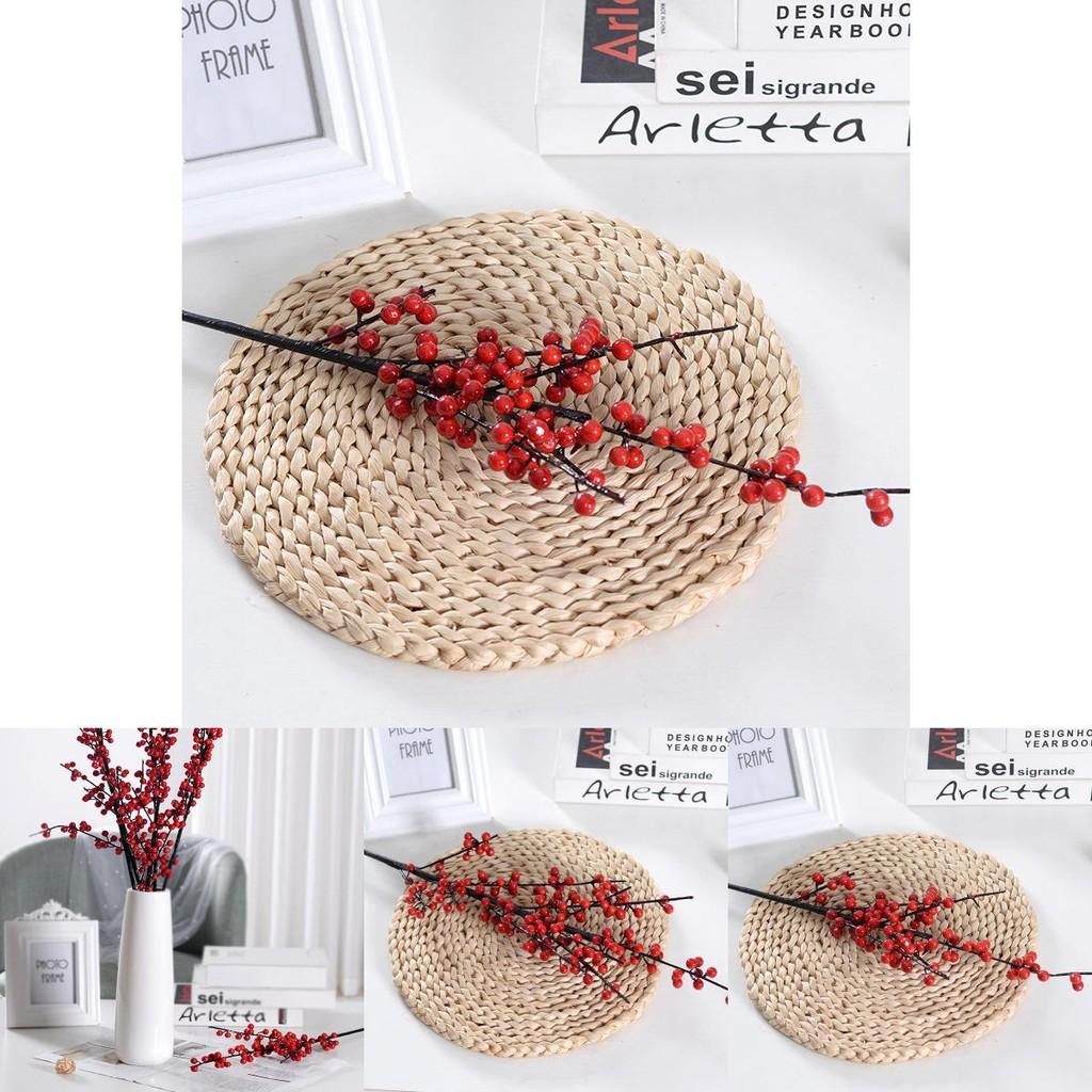Artificial Ilex Chinensis Berries With Vibrant Berries For Photography Props And Home Decor